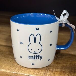 Magenta Blue and White Miffy Mug